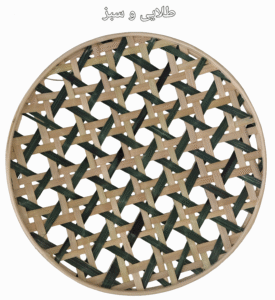 دیوارکوب قطر 35 سانت بافت پاپیونی کد62