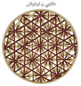 دیوارکوب قطر 30 سانت بافت پاپیونی کد56