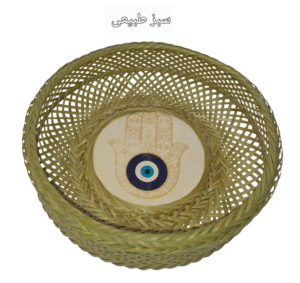 دیوارکوب بافت خورشیدی ترکیب با سفال کد2