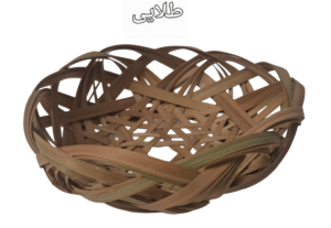 سبد حصیری لبه گلی کد137