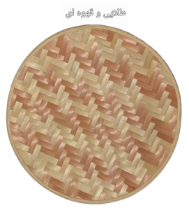 دیوارکوب قطر 35 سانت بافت شعاعی کد 60