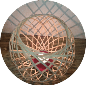 جای شمعی ترکیب با سفال کد90