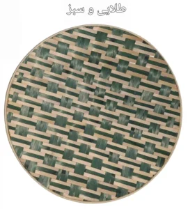 دیوارکوب حصیری بامبو قطر 45 سانت بافت شعاعی کد84