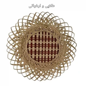 دیوارکوب حصیری بامبو لبه پیچی کد111