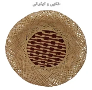 دیوارکوب حصیری بامبو لبه برگردان کد126