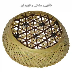 دیوارکوب حصیری بامبو سبدی کد 162