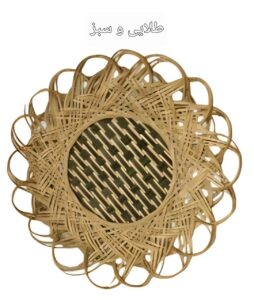 دیوارکوب حصیری بامبو لبه پیچی کد156